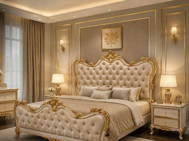 King Size Luxury Bed - Furniture World Lahore