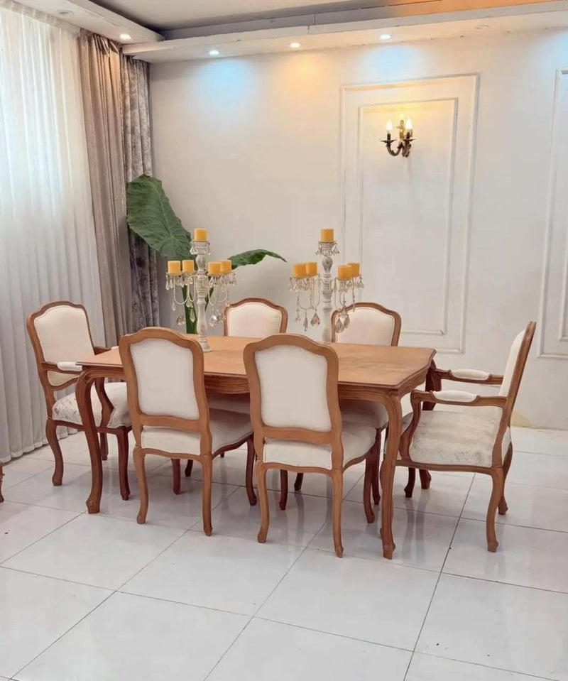French Style Sheesham Dining Set – 6 Seater